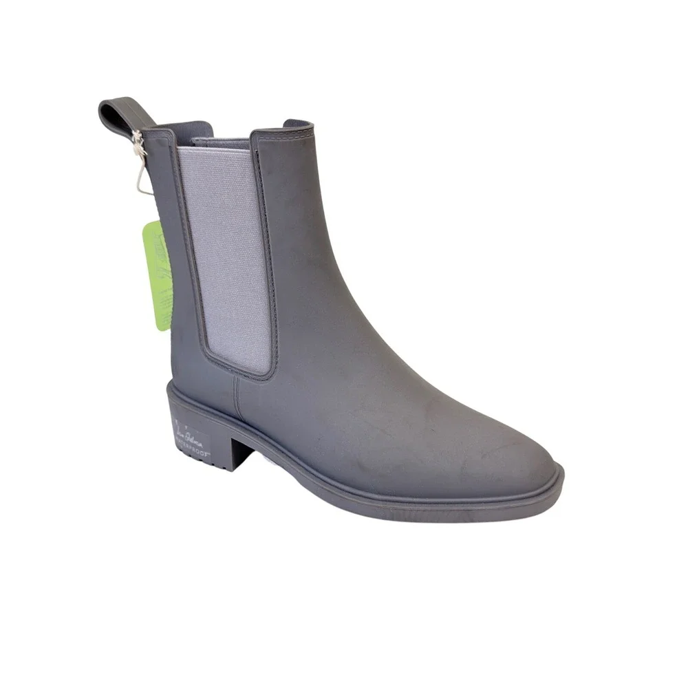 Sam Edelman Laguna Kids Waterproof Chelsea Rain‎ Boots Grey Matte Size 5 NEW